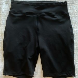 Black Pop Fit Bike Shorts